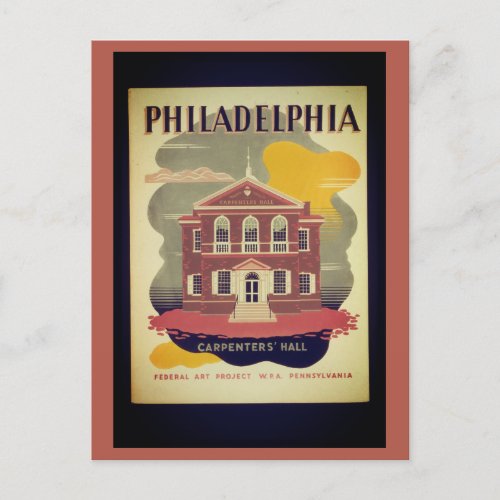 Philadelphia Pennsylvania Vintage Travel Postcard