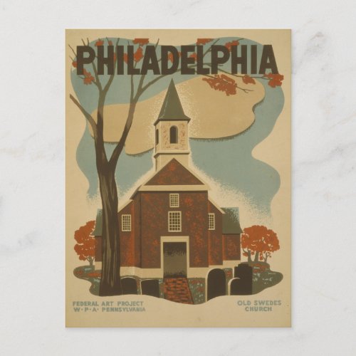 Philadelphia Pennsylvania Vintage Travel Postcard