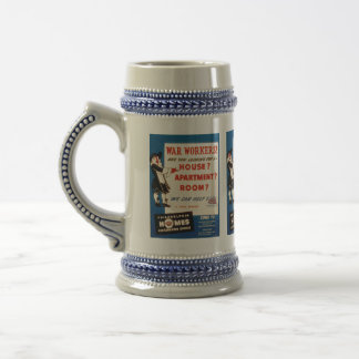 Philadelphia Pennsylvania ww2 housing shortage   Beer Stein
