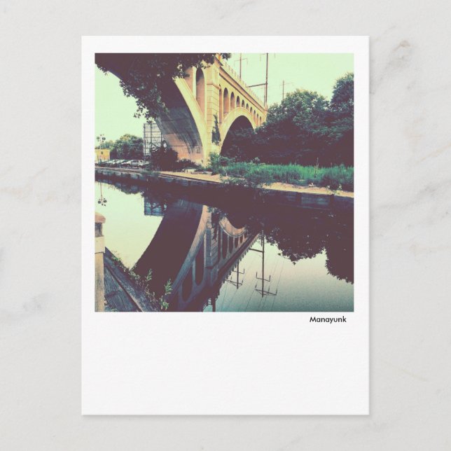 Philadelphia Postcard-Manayunk Towpath Postcard (Front)