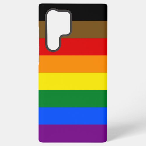 Philadelphia Pride Flag LGBT rainbow gay symbol Samsung Galaxy S22 Ultra Case