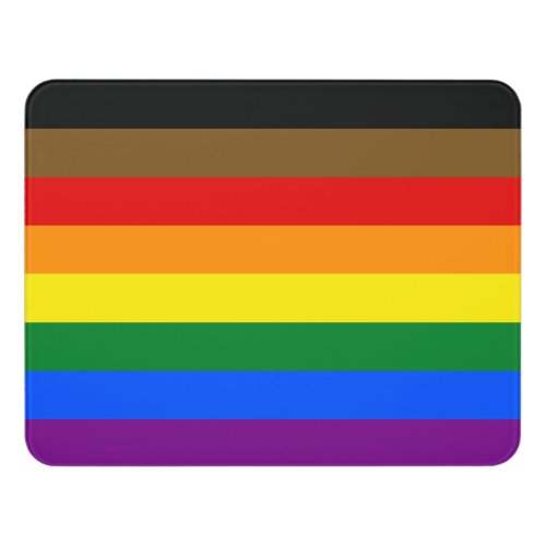 Philadelphia Pride Flag LGBTQ Door Sign