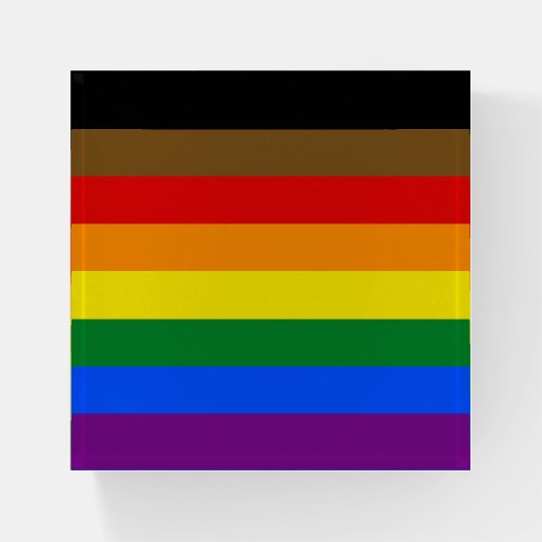 Philadelphia Pride Flag LGBTQ Paperweight