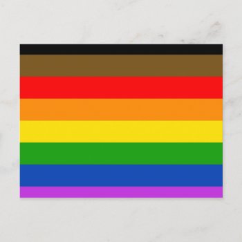 Philadelphia Pride Flag Postcard by Moma_Art_Shop at Zazzle