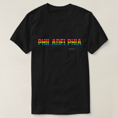 Philadelphia Pride T_shirt  Rainbow Flag