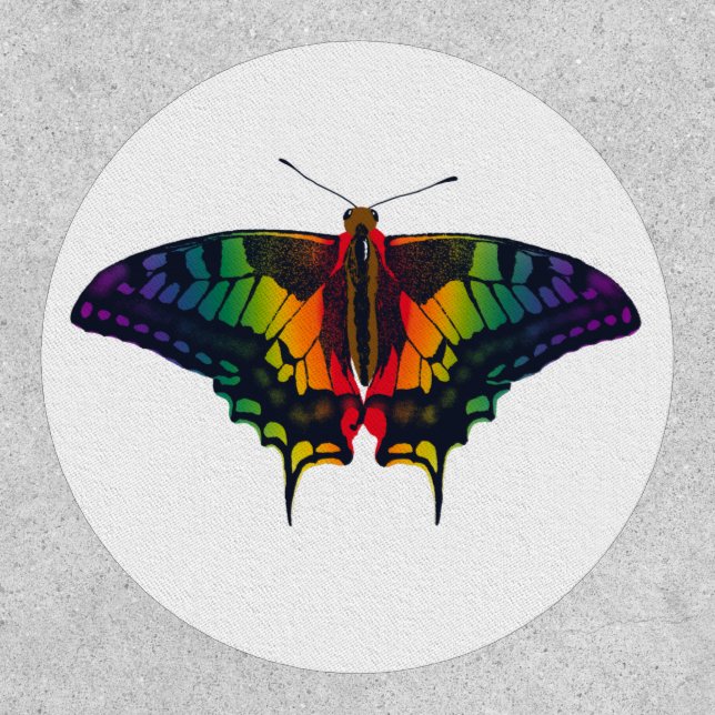 Philadelphia Rainbow Pride Flag Swallowtail Patch (Front)