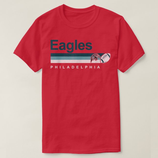 Philadelphia  Retro Vintage Pennsylvania Eagle T-Shirt (Design Front)