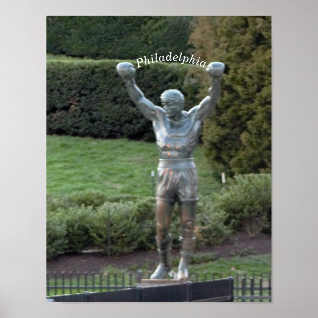 Philadelphia Rocky Statue Poster (Front)
