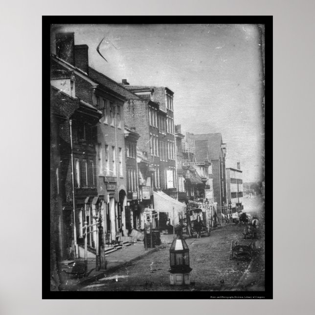 Philadelphia Scene Daguerreotype 1842 Poster (Front)