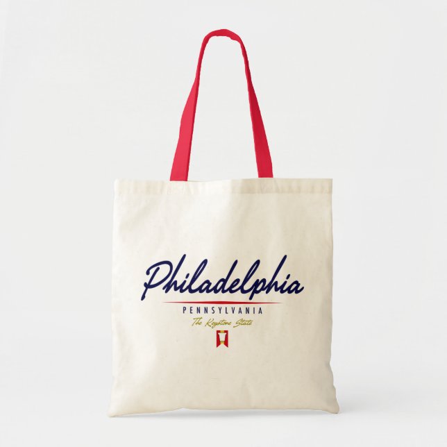 Philadelphia Script Tote Bag (Front)