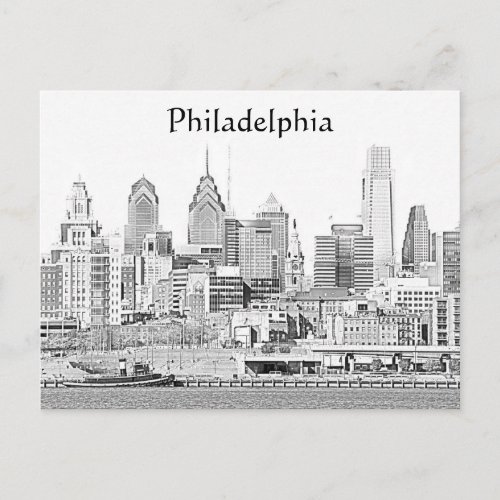 Philadelphia Sketch Postcard