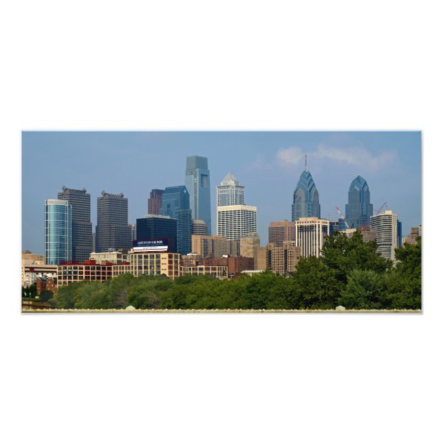 Philadelphia Skyline 10x22 PHOTO PRINT (Front)