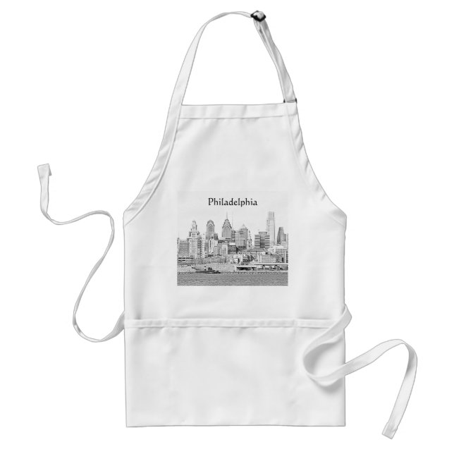 Philadelphia Skyline Apron (Front)