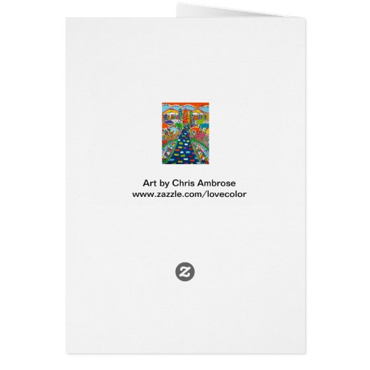 Philadelphia Skyline Blank Card (Back)