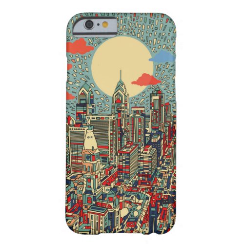 philadelphia skyline barely there iPhone 6 case