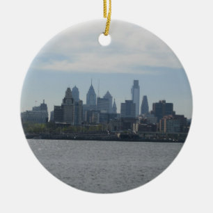 Philadelphia Skyline Ceramic Ornament