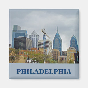 Philadelphia Skyline from the River Walk Magnet