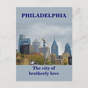 Philadelphia Skyline from the River Walk Postcard