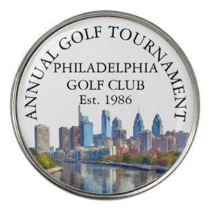 Philadelphia Skyline Golf Club Tournament Custom Ball Marker