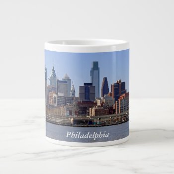 Philadelphia Skyline Jumbo Mug by KenKPhoto at Zazzle