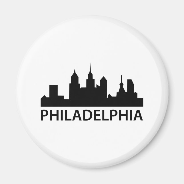 Philadelphia Skyline Magnet (Front)