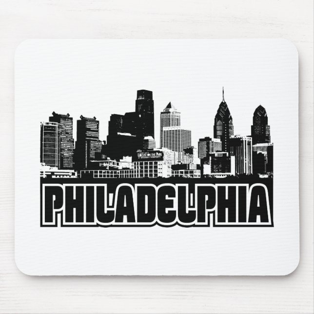 Philadelphia Skyline Mouse Pad (Front)