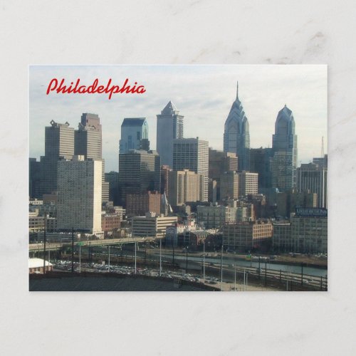 Philadelphia Skyline Postcard