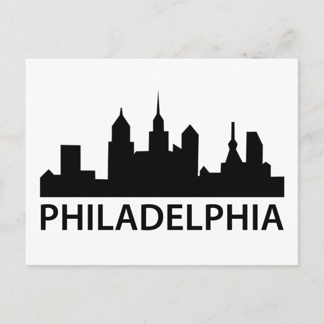 Philadelphia Skyline Postcard (Front)