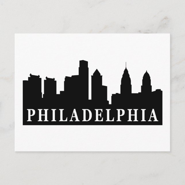 Philadelphia Skyline Postcard (Front)