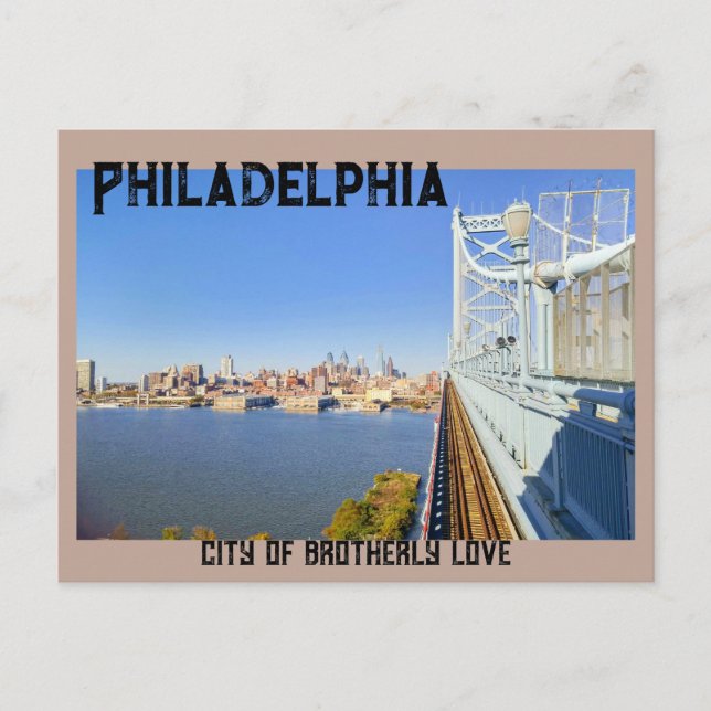 Philadelphia Skyline Postcard (Front)