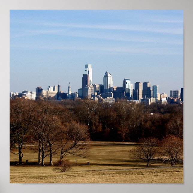 Philadelphia Skyline Poster (Front)