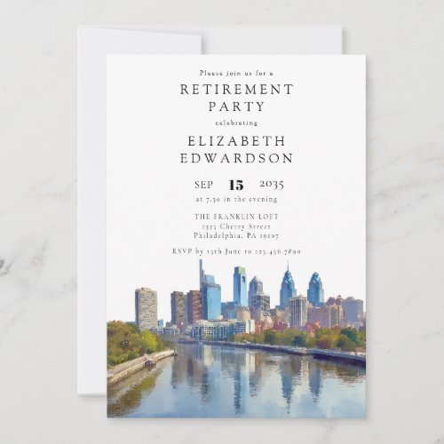 Philadelphia Skyline Retirement Party