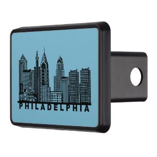 Philadelphia Skyline Silhouette Hitch Cover