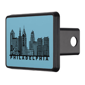 Philadelphia Skyline Silhouette  Hitch Cover