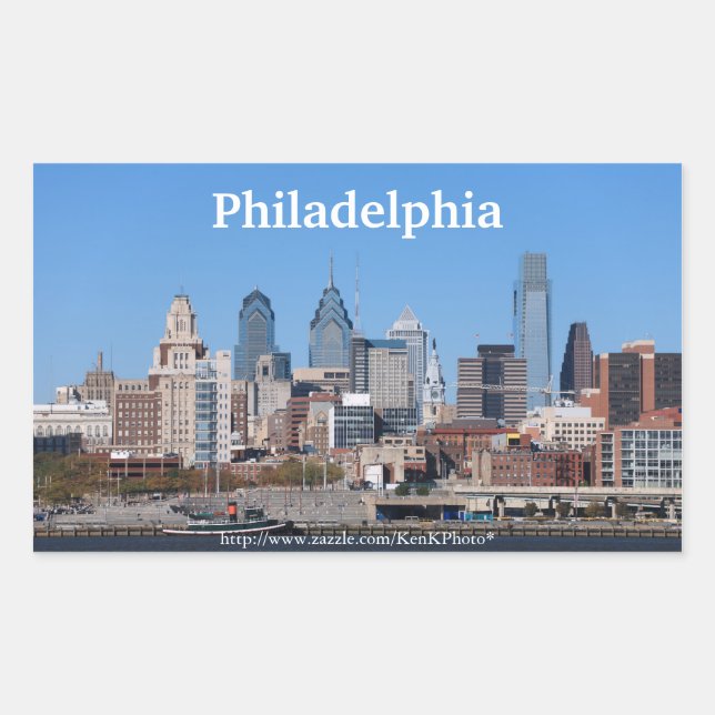 Philadelphia Skyline Sticker (Front)