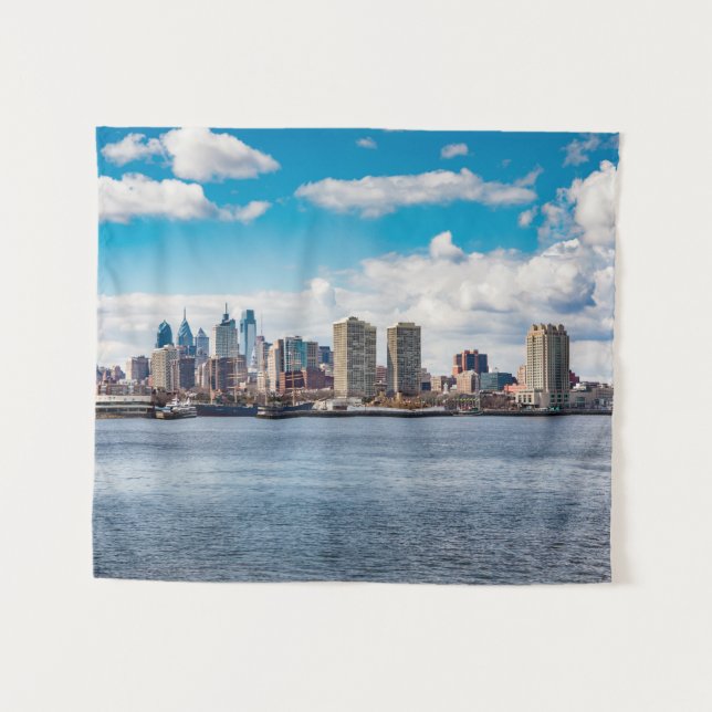 Philadelphia Skyline Tapestry (Front (Horizontal))