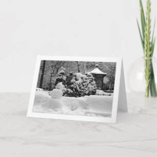 Philadelphia Snowman GREETING CARD