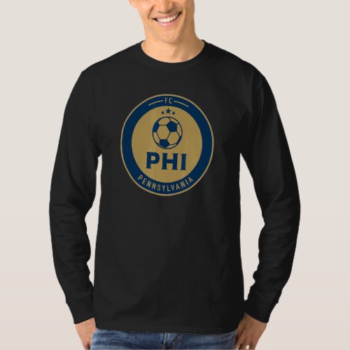 Philadelphia Soccer Jersey Original Fan Round Badg T_Shirt