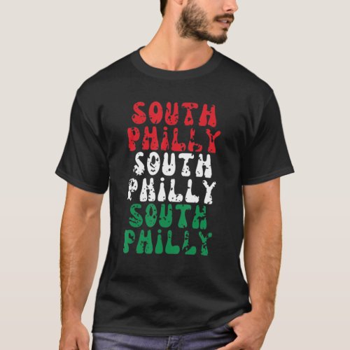 Philadelphia South Philly Italian Flag City Brothe T_Shirt