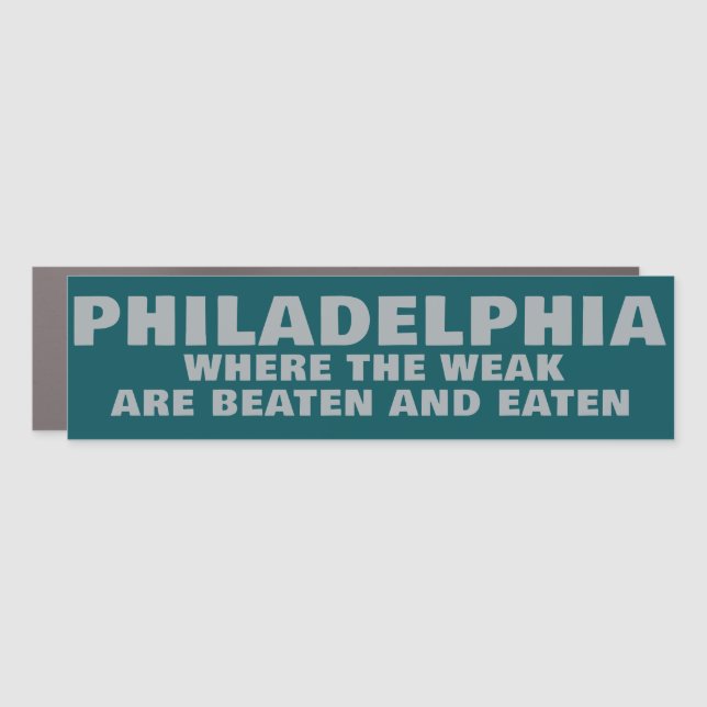 PHILADELPHIA SPORTS CAR MAGNET (Front)