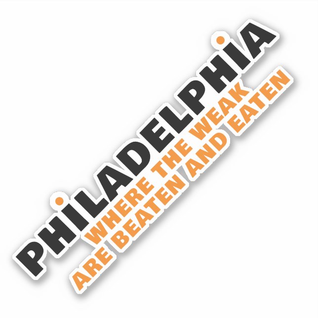 PHILADELPHIA SPORTS STICKER (Front)