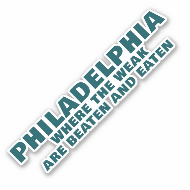 PHILADELPHIA SPORTS STICKER (Front)