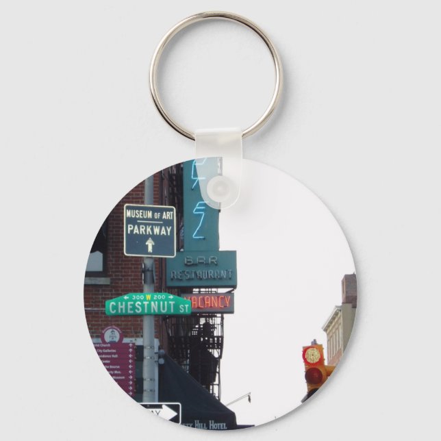 Philadelphia Street Keychain (Front)