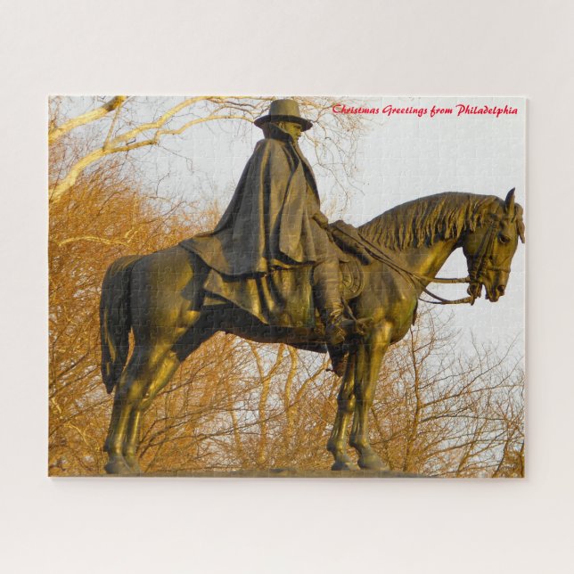 Philadelphia Street Scenes.Christmas Greetings Jigsaw Puzzle (Horizontal)