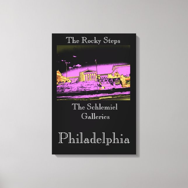 Philadelphia - The Rocky Steps Canvas Print (Front)
