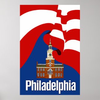 Philadelphia travel poster
