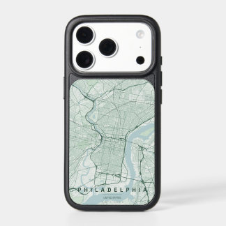 Philadelphia USA City Map Minimal Design iPhone 17 Pro Case