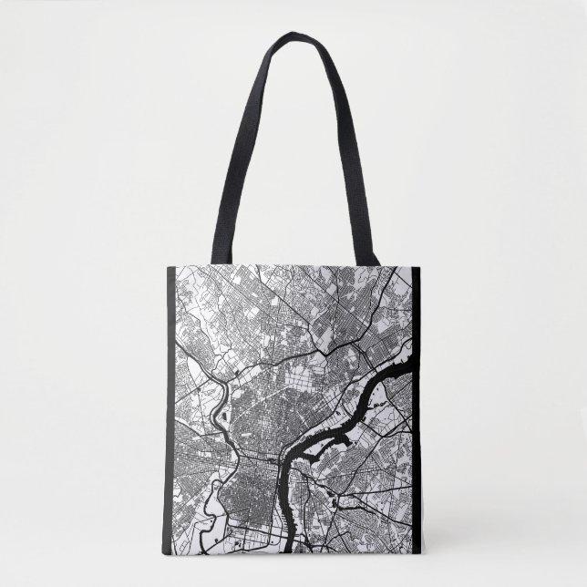 Philadelphia USA City Map Tote Bag (Front)