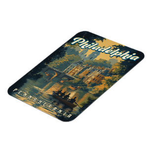 Philadelphia - Vintage Pennsylvania Magnet
