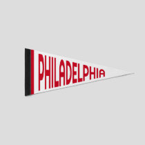 Philadelphia Vintage Sports Pennant Flag